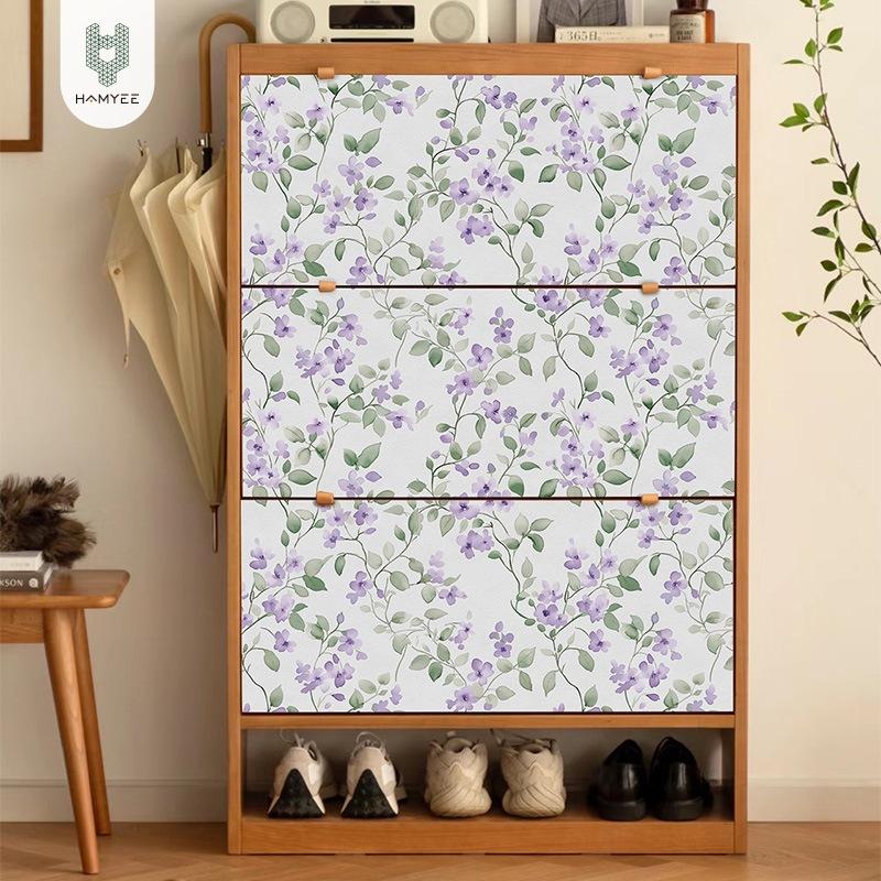 Vintage Klassische Selbstklebende Tapete mit Bauernhof-Lebensstil Abziehen und Aufkleben Wandsticker Papier für Schlafzimmer Zuhause Schrank