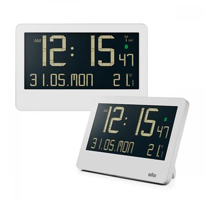 Braun Bc14w Dijital Crescendo Alarm Hava Durumu Masa ve Kamusal Duvar Saati