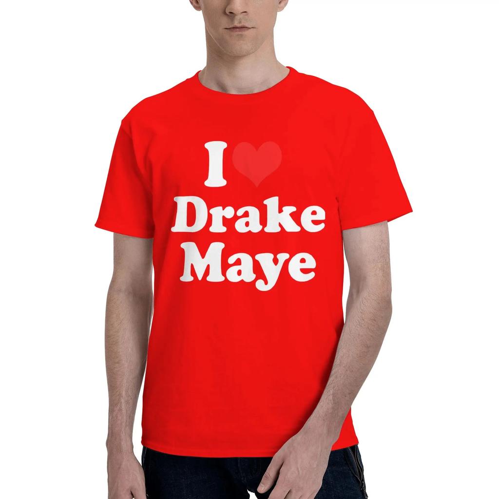 I Love Drake Graphic Print T Shirt Summer Y2K Retro T-Shirts Cotton Fashion Tshirt for Men Short Sleeves Casual Oversized Tees