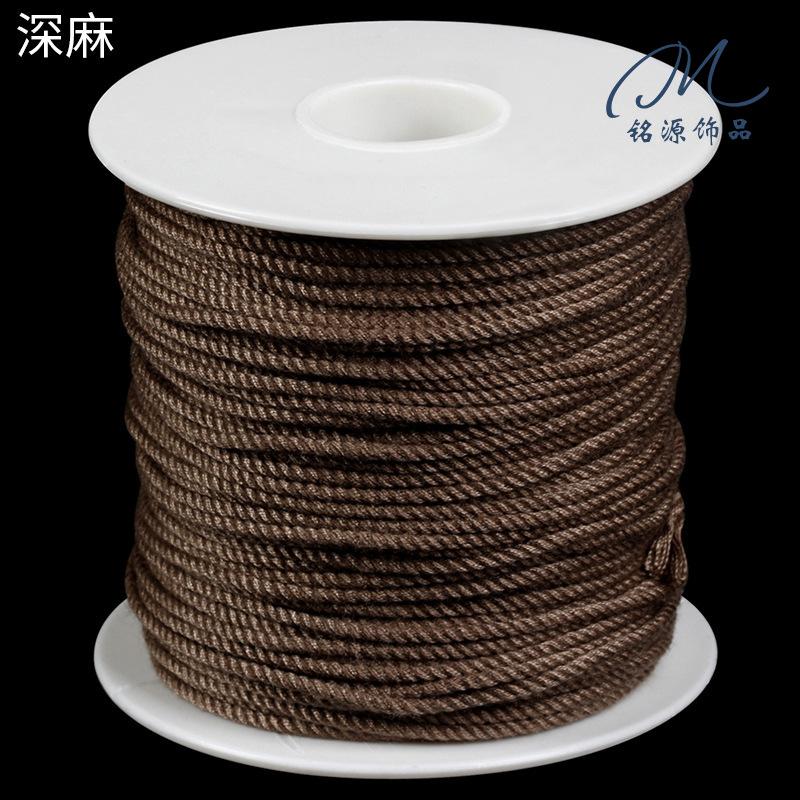 Large Roll Hand Rubbing Cotton Thread Rope Work In Progress Tibetan Play Rope Braided Rope Hemp Thread Pendant Rope Bracelet Rope Fringed Accessories