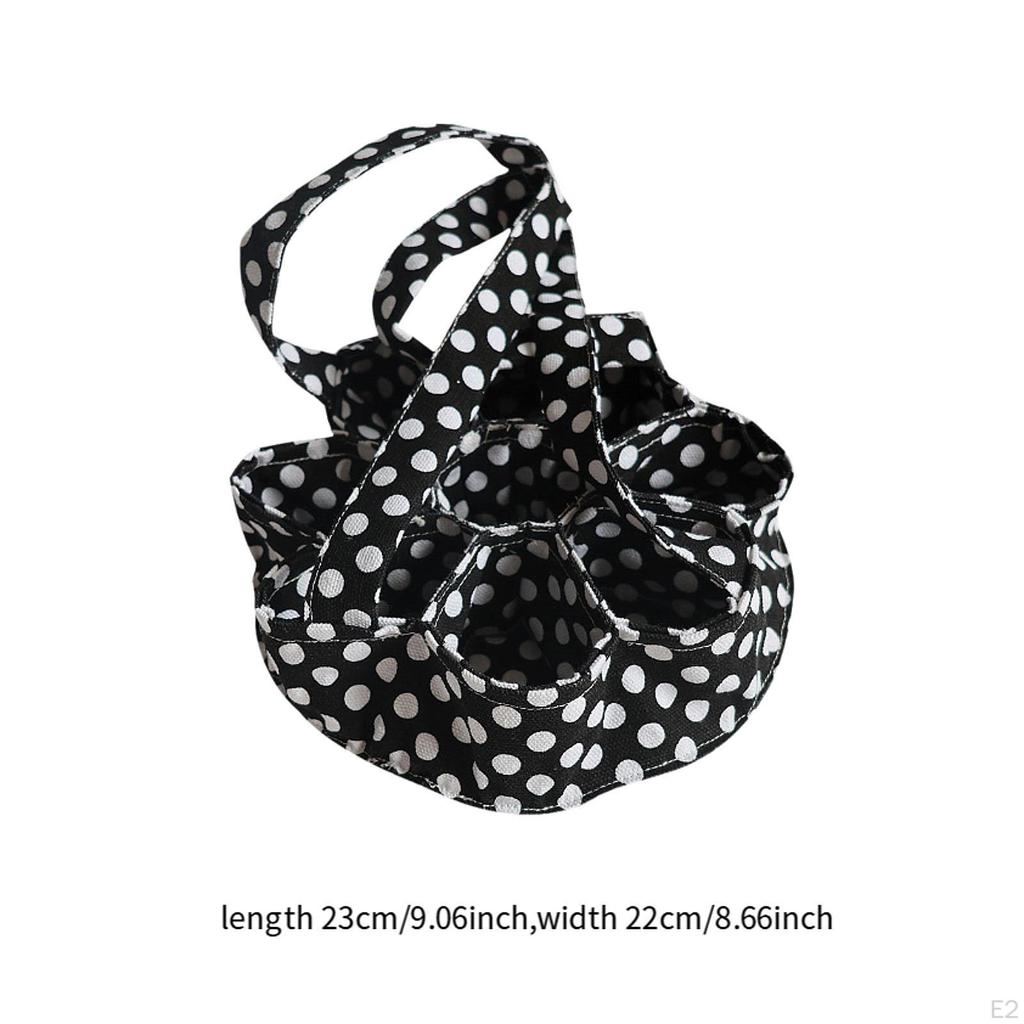 Eierkorbhalter mit Griff, 7 Beutel, Segeltuchtasche für die Küche und das Bauernhaus zum Sammeln frischer Eier
