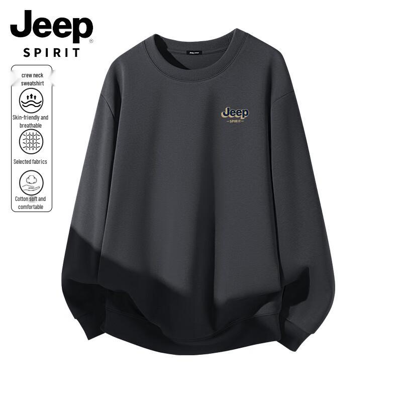 JEEP SPIRIT Men's Casual Crewneck Sweatshirt