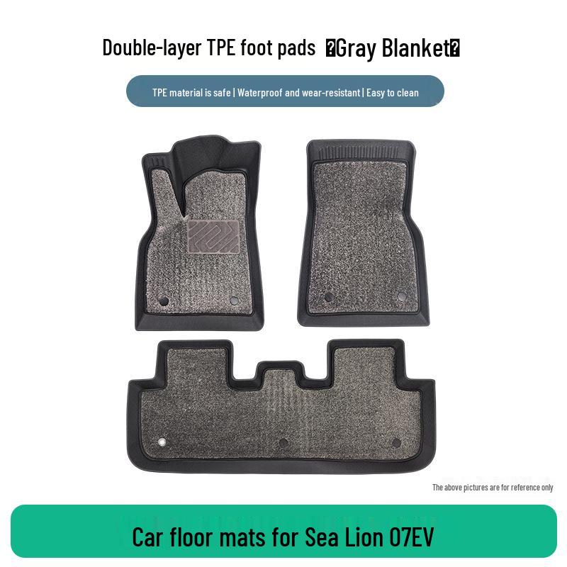 BYD Sea Lion 07 EV TPE Anti-Wrinkle Floor Mats, 3-Piece Set