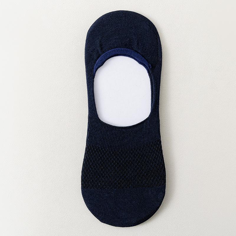 Male Spring and Summer Thin 5A Antibacterial Deodorant Sweat Shallow Mouth Invisible Socks