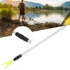 Fishing Rod Bracket Stretchable Aluminum Portable Fish Pole Ground Holder for Bank Fishing