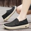 Men's Sporty Breathable Mesh Shoes Lightweight Comfortable Casual Slip-On Summer Shoes Round Toe Non-Slip Rubber Outsole