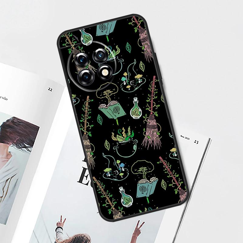 

Occult Witchcraft Moon Gothic Witch Case For OnePlus Nord CE 5 3 4 Lite N20 N30 OnePlus 15 13 12 11 10 Pro 12R 13R 10T 13T Cover OnePlus Nord CE2Lite