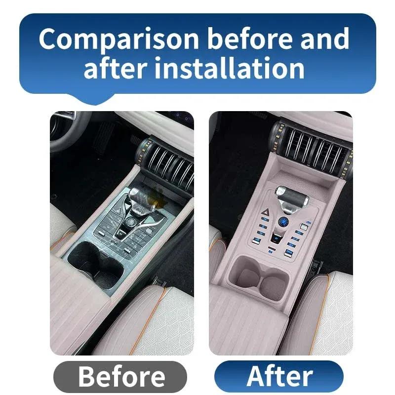 Car LHD Central Control Button Full Silicone Pad Non-slip Scratch-resistant Protective Cover For Byd Yuan Plus Atto 3 -2024