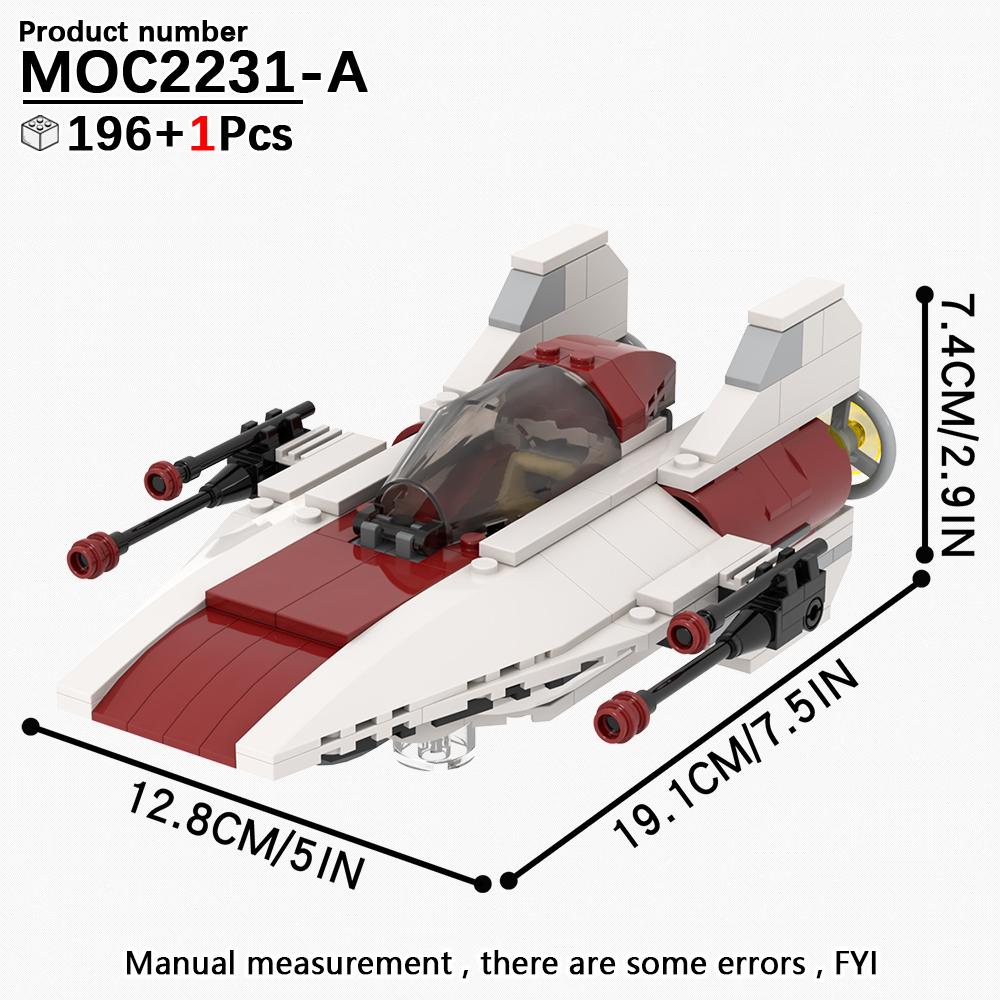 MOOXI Hvězdné války Bojový tank Model Cihličky DIY Dioráma Dospělí Děti Hračky Stavebnice Montessori Dárky Pokojová dekorace