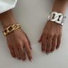 Jewelry Metal Wind Twist Bracelet Round Irregular Combined Electroplating Bracelet Exaggerated Wide Edition Hand