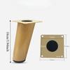 4pcs Wooden Solid Furniture Legs Oblique Straight Adjustable Height Cabinet Legs Modern Short Non-slip Design Chair Foot