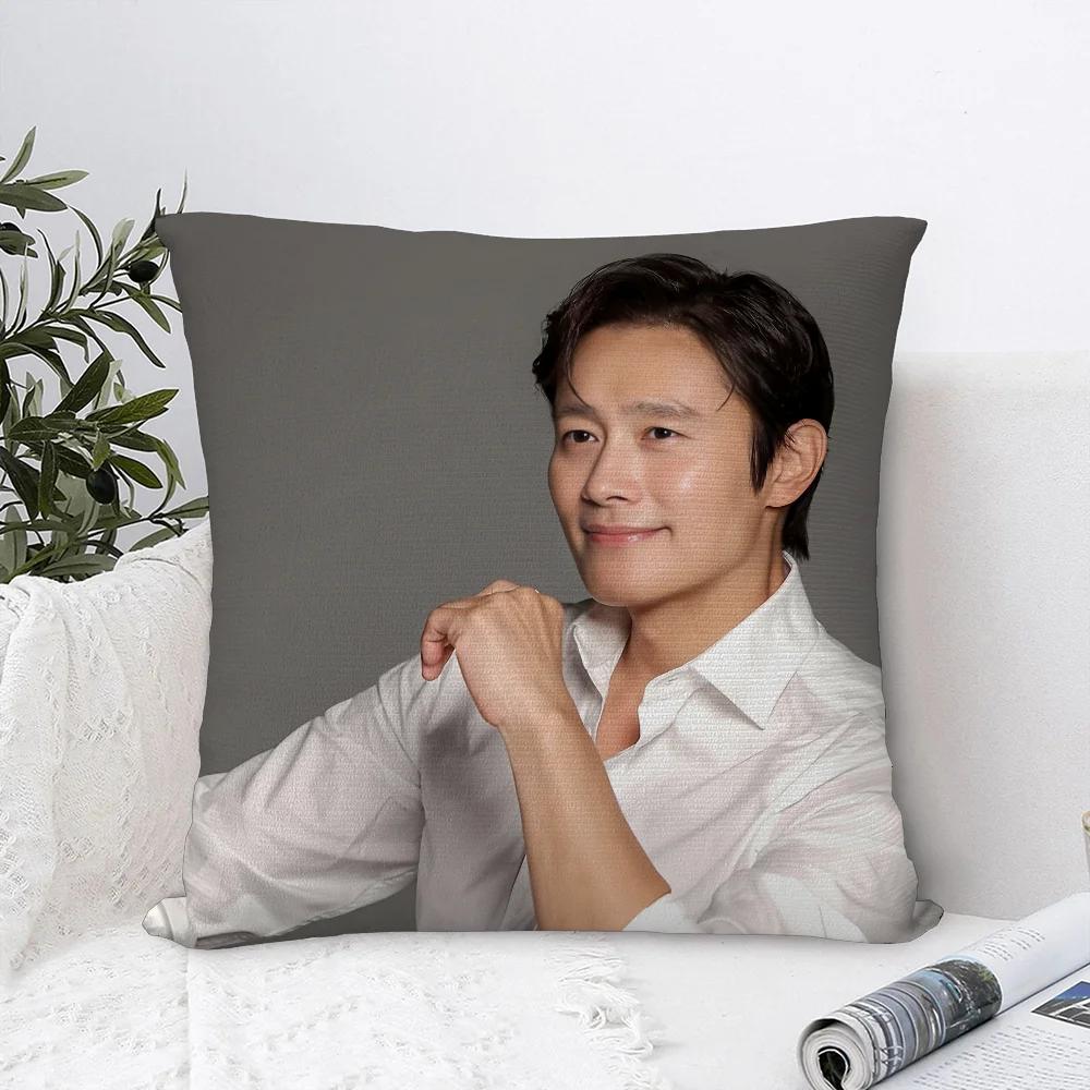 L-Lee Byung Hun Pillow Case Polyester Fabric Throw Pillows Sofa Home Decoration Accessories Pillow Cover