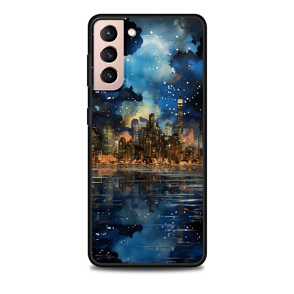 

Чехол-картина Ван Гога «Звездная ночь» для Samsung Galaxy S23 S10e S10 S21 FE S22 S9 S24 Ultra S20 Plus Мягкий черный чехол для телефона Samsung S9