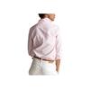 Polo Ralph Lauren Ss23 Color Sólido Polo Cuello Simple Abotonadura Camisa de Manga Larga Mujer camisas Rosa 211747514-017