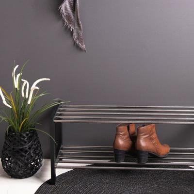 House Nordic Kaia Schuhregal schwarzes Metall