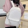 Rucsac Rucsac de Damă Nou Rucsac de Călătorie cu Capacitate Mare, Culoare Solidă, din Piele Neagră Premium