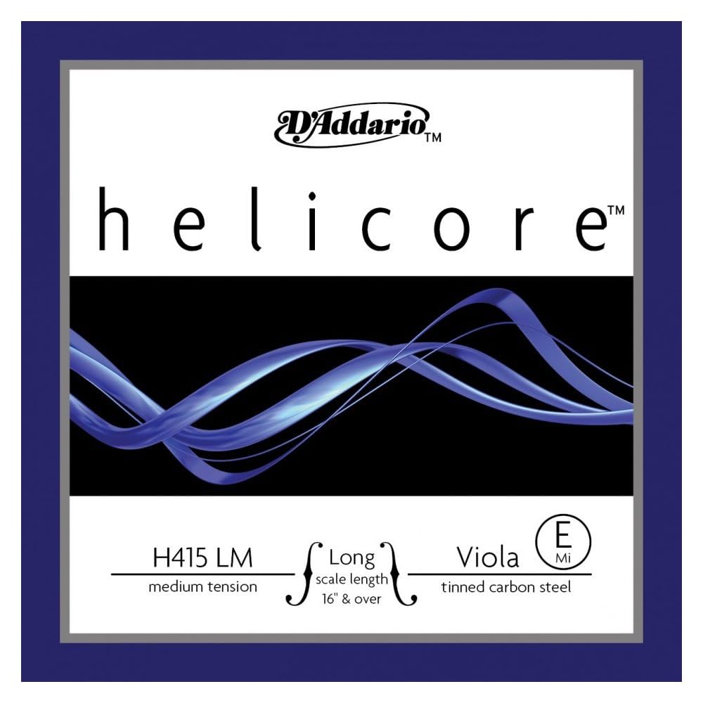 D Addario Helicore Long/Medium Viola String E String H415 LM 4/4 Size Genuine Product