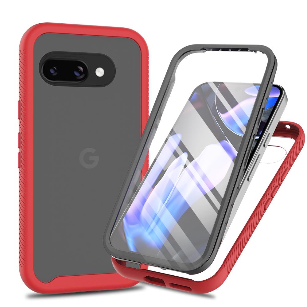 

For Pixel 10A Shockproof Clear Phone Case, Built in Screen Protector Full Body Protection Rugged Cover for Google Pixel 10A PC TPU&Case & Screen Protector&Google Pixel 10a