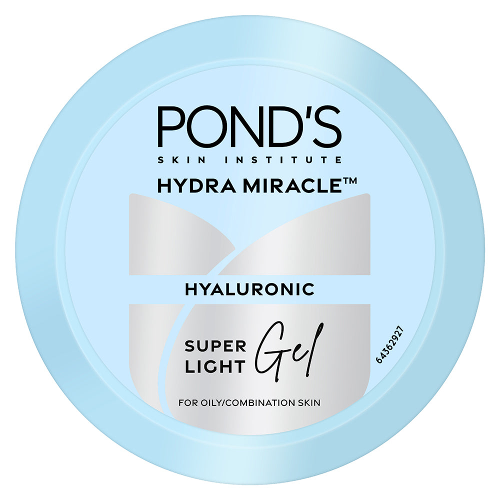 Pond's Super Light Gel Moisturiser 200ml For Oily Skin With Hyaluronic Acid Vitamin E – Fast Absorbing, Non Greasy, Daily Glow Care