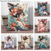Chinese Ancient Style Girls Flannel Blanket Soft Keep Warm Throw Blanket Blanket For Sofa Bed Office Camping Travelling Gifts