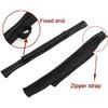 VOFONO 2 Pcs Updated Heavy Duty Strong Adjustable Door Limiting Check Strap with Zipper Fit for 2000 To 2018 Jeep Wrangler Tj Jk Jl Black
