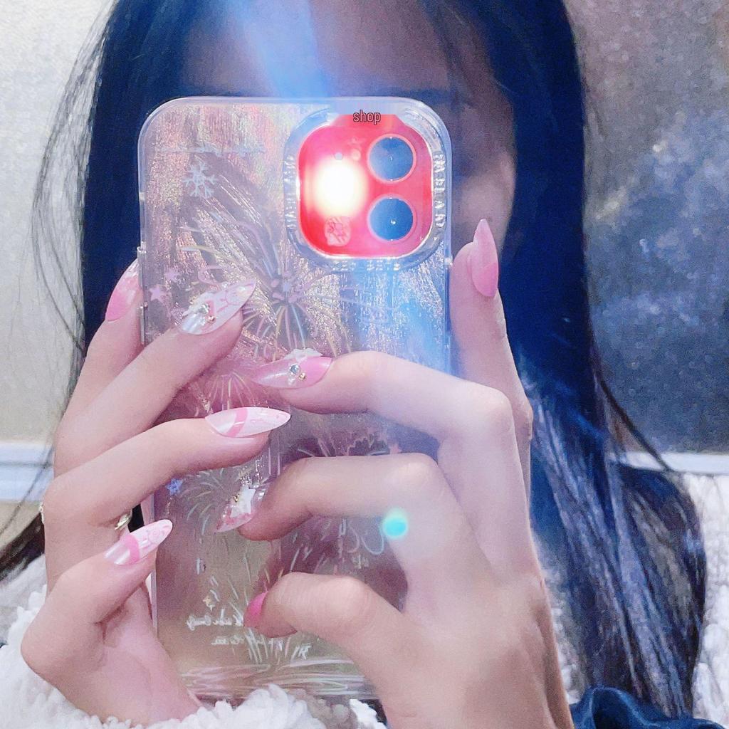 Detachable Wearable Bride Nail Art Patches - False Nails with Removable Powder Finish