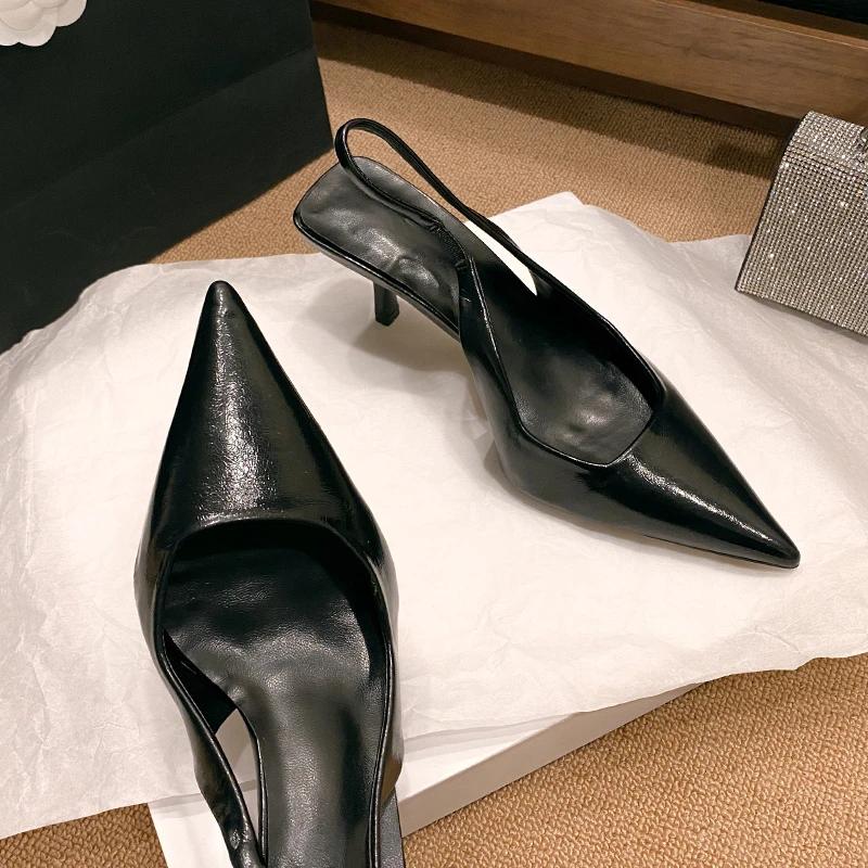 Fashion New Fashion Slip-on Women's High Heels Summer Solid Office and Career Sexy Pointed Toe Heeled Sandals Women High Heel Pumps