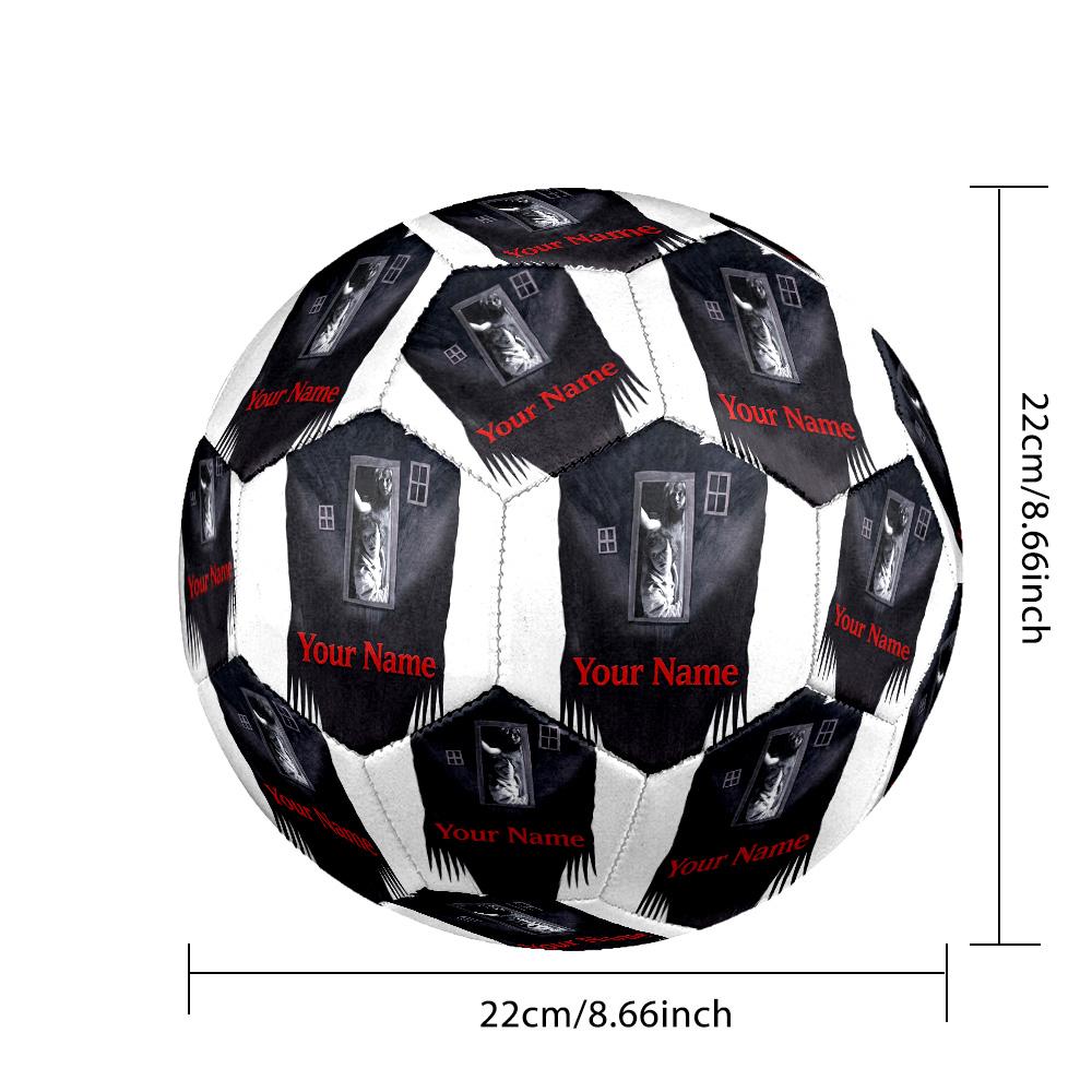 Custom Text Size 5 Soccer Ball, Standard Match Football For OutdoorThe Babadook