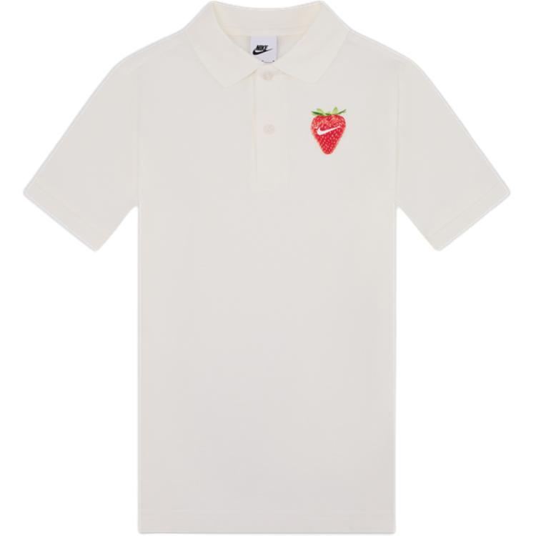 

Nike Kids Polo Cotton T-Shirt Kids Tops Sail-White HQ1195-133 L