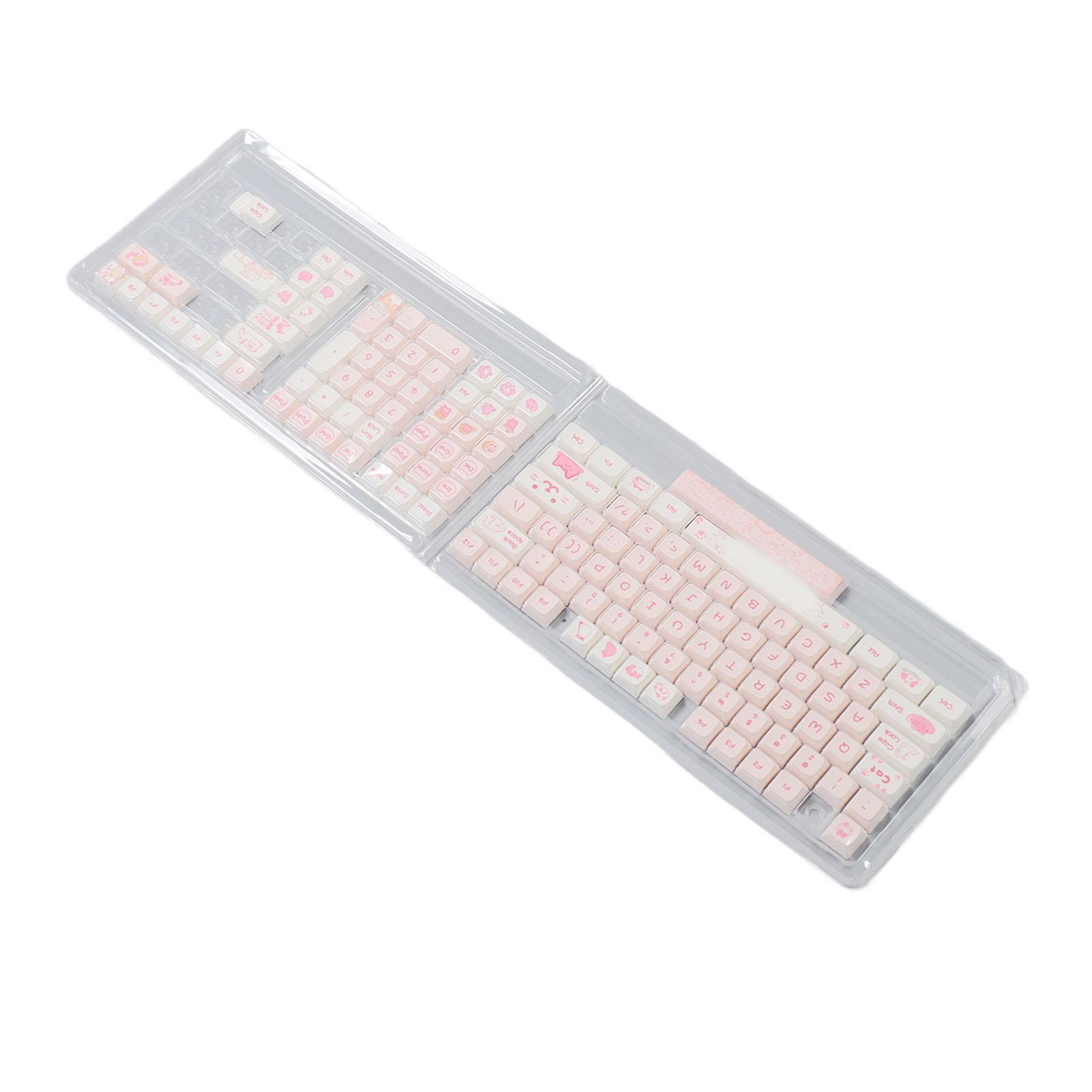 

Колпачки клавиш клавиатуры PBT 133 клавиши Мультяшные сублимационные контрастные цвета Механические колпачки клавиш клавиатуры