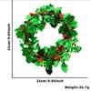 Cheerful Christmas Decorative Garland With Colorful Snowflake Candy Cane And Lush Leaves Green