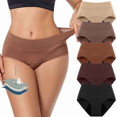 Women's Color 3,layer Absorbent Menstrual Underwear With Breathable Holes To Prevent Leakage During Menstruation Physiology