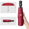 Automatic Folding Sunny Rain Umbrella Solid Color Three-folding Windproof Business Umbrella