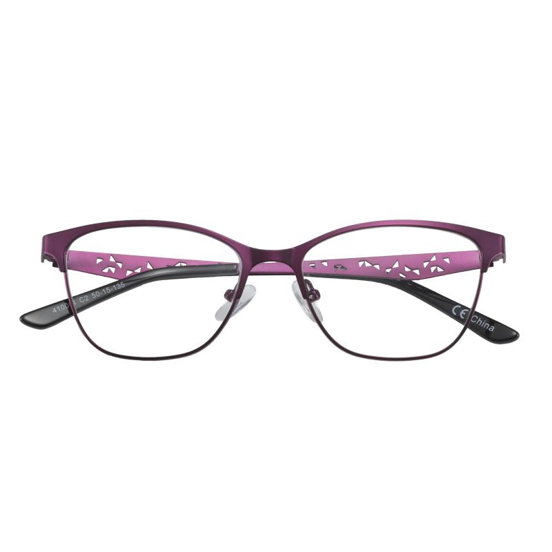 

BLUEMOKY Металлические очки по рецепту Стильный дизайн Квадратные Прогрессивные Оптические очки для женщин Очки с защитой от синего света Single Version&1.56&None