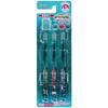 Skater Toothbrush for Kindergarteners 3-5 Years Old Soft Clear 3 Pieces Shinkalion Z TBCR5T-A