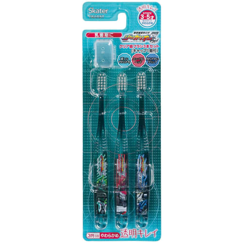 

Зубная щетка Skateter для детей 3-5 лет мягкая прозрачная 3 шт Shinkalion Z TBCR5T-A
