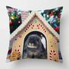 Home Living Room Decoration Cushion Covers Christmas Short Plush Cat Dog Throw Pillow Cover45*45 Pillowcase 40X40Cm 50X50 45X45