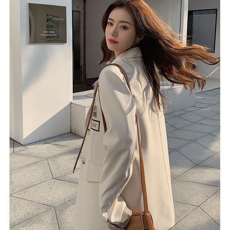 Spring Loose Fit Leisure Suit Jacket Korean Style for Women Blazer