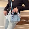 Princess Diana Bag Heavy Industry Embroidery New High-end Silk Scarf Versatile Handbag Bag Women's Shoulder Messenger Bag