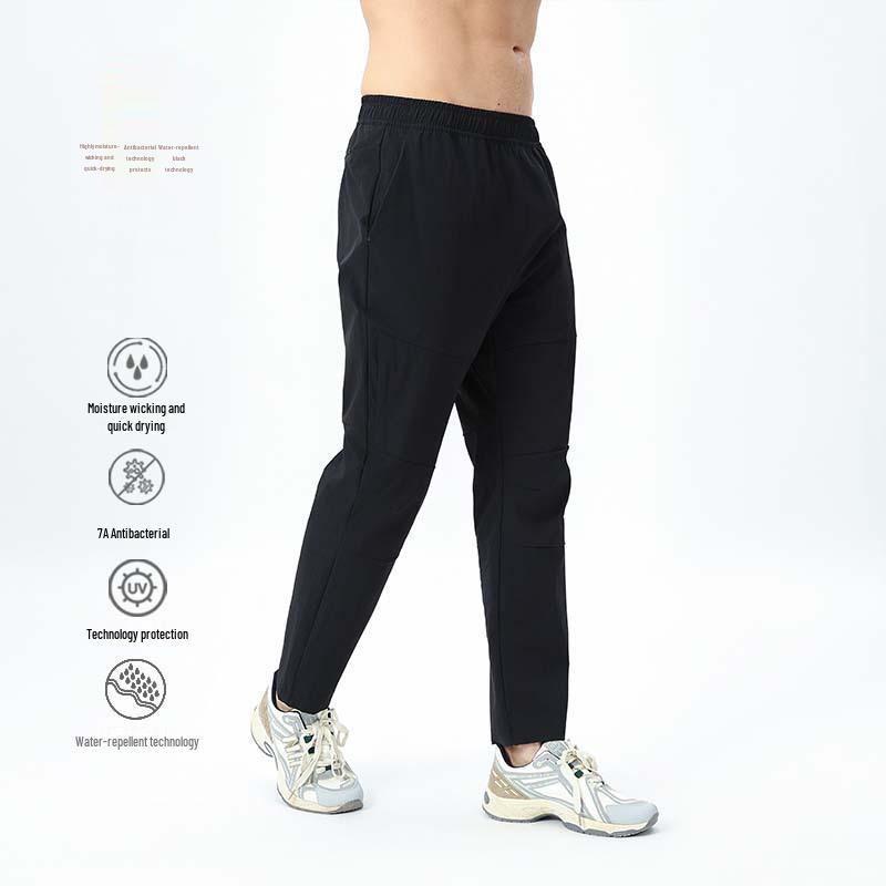 

Легкие быстросохнущие повседневные спортивные брюки карго: Антибактериальный летний фитнес для мужчин и женщин L