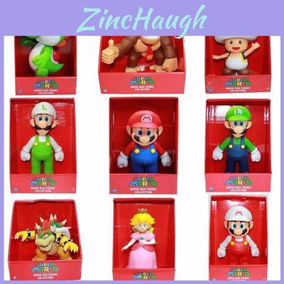 Wysokiej jakości figurki akcji Super Mario Bros 9-calowe z pudełkiem detalicznym