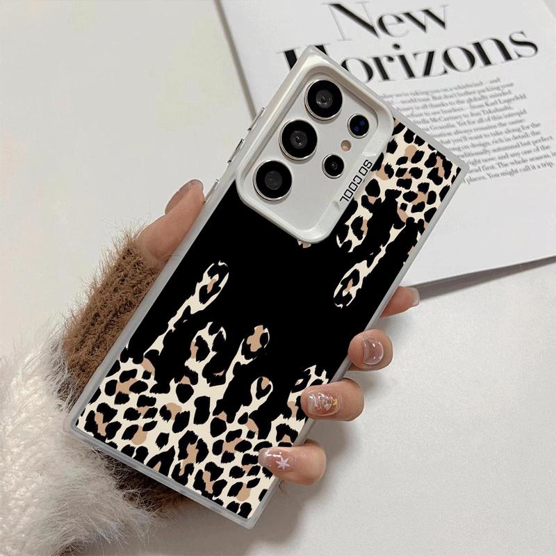Leopard Print Trend Desgin Shockproof Phone Case for Samsung Galaxy S26 Edge S25 Ultra S24 FE S23 Plus S21 Cover Anti Fall Funda