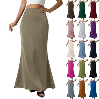 Women's Fashionable And Casual Design French Elegant Draped Satin Skirt