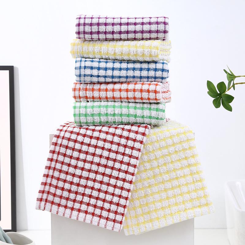 1/5/10 st Köksduk Tehandduk Diskduk Absorberande Bomull Jacquard Rutig Handduk