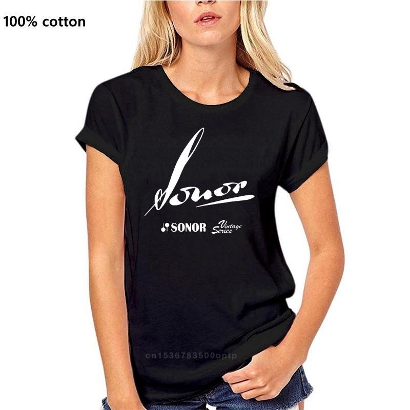 

Sonor Vintage Series Logo T Shirt Size S M L XL 2XL 3XL Comfortable t shirt Casual Short Sleeve Print tees cheap wholesale 3XL чорний