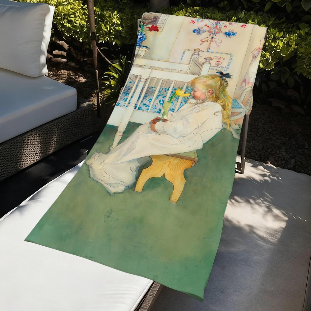 Asciugamano Arte Donna Spiaggia Asciugatura Rapida Morbido Asciugamani Piscina Regalo per Viaggio Palestra Doccia Campeggio sport