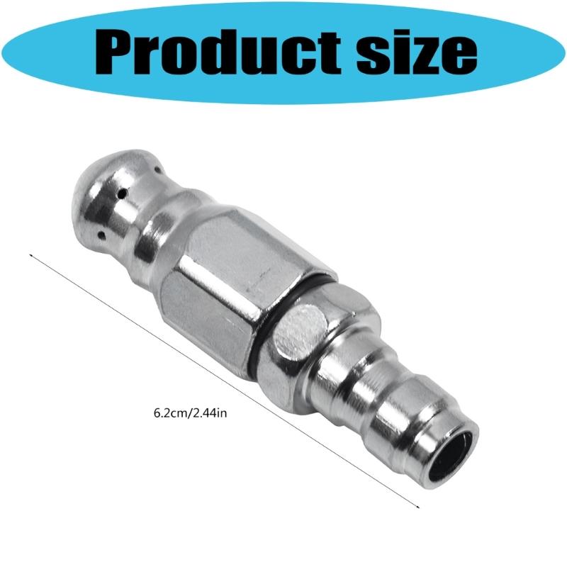 Stainless Steel High Pressure Nozzle Replacement Fast Connect Metal Pipe Cleaning Nozzle For Deep Cleaning Enduring
