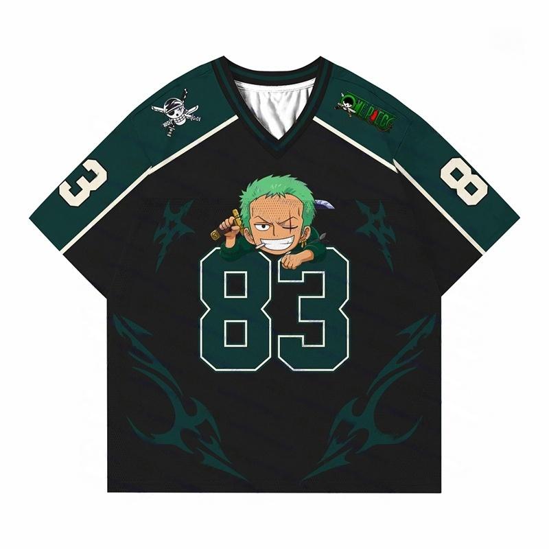 Demon Slayer Inosuke Hashibira 01 V-Neck Jersey, Quick Dry Breathable Mesh T-Shirt For Men Women Kids Anime Fans