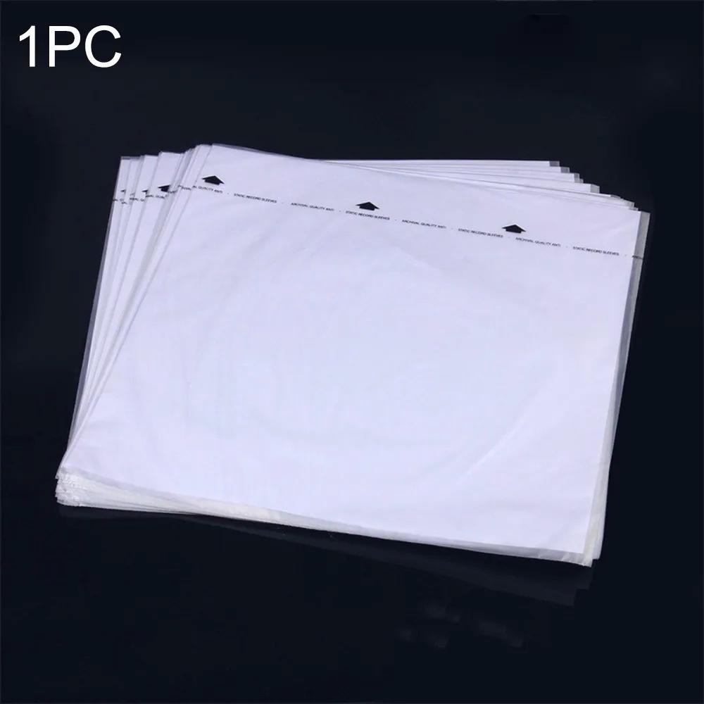 New 12 Inch Vinyl Records Sleeve White Resealable LP Vinyl Record Cover Inner Record Sleeves