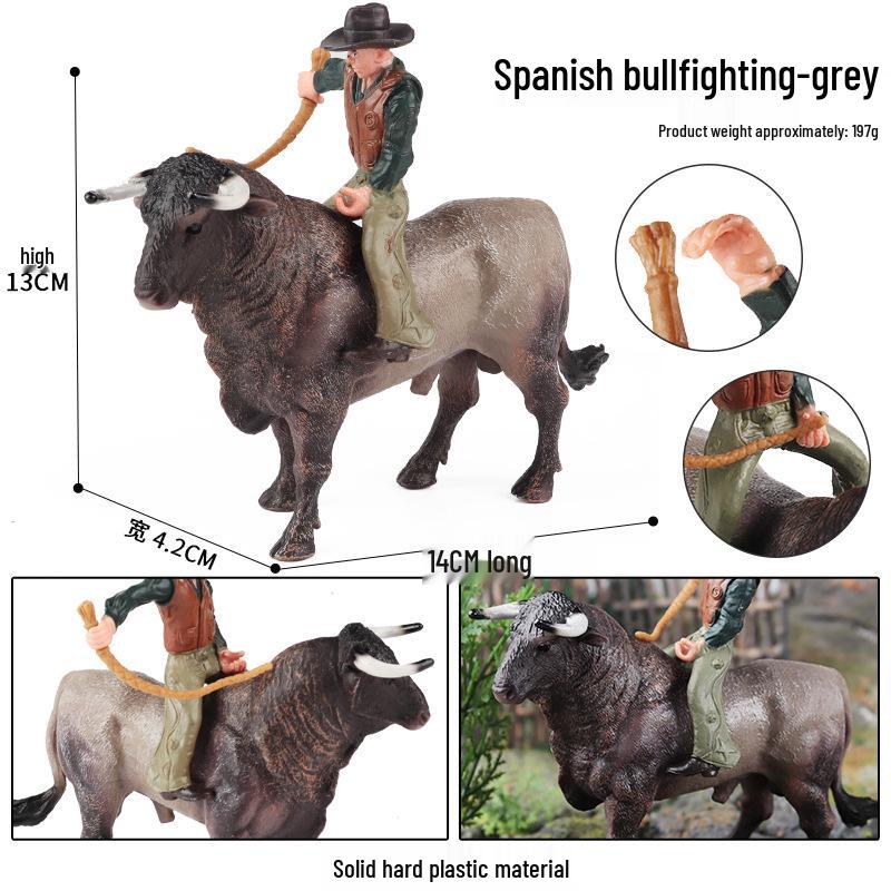 Wild Safari Animal Figurines: Giraffe, Elephant, Rhinoceros, Brown Bear, Tiger, Lion, Leopard, Hippopotamus - Solid Cognitive Toys